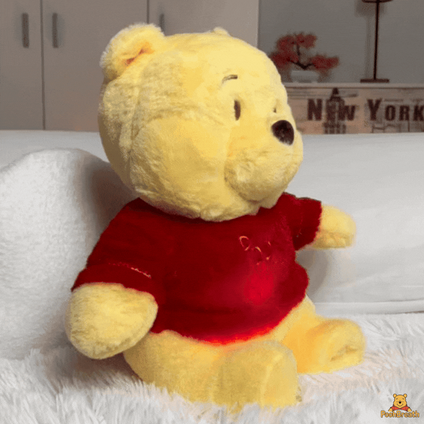 Breathing Pooh Plush for Anxiety