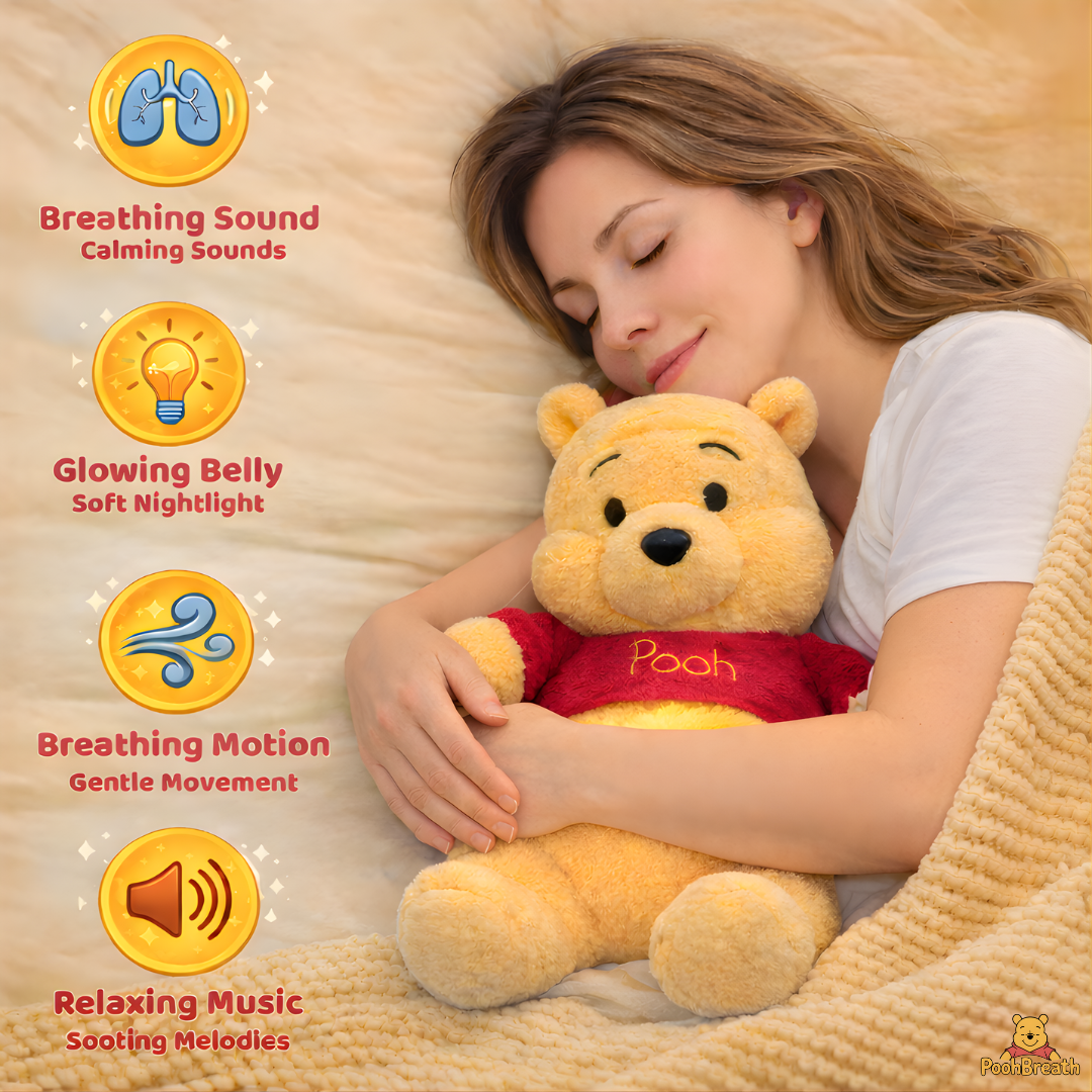 Breathing Pooh Plush for Anxiety