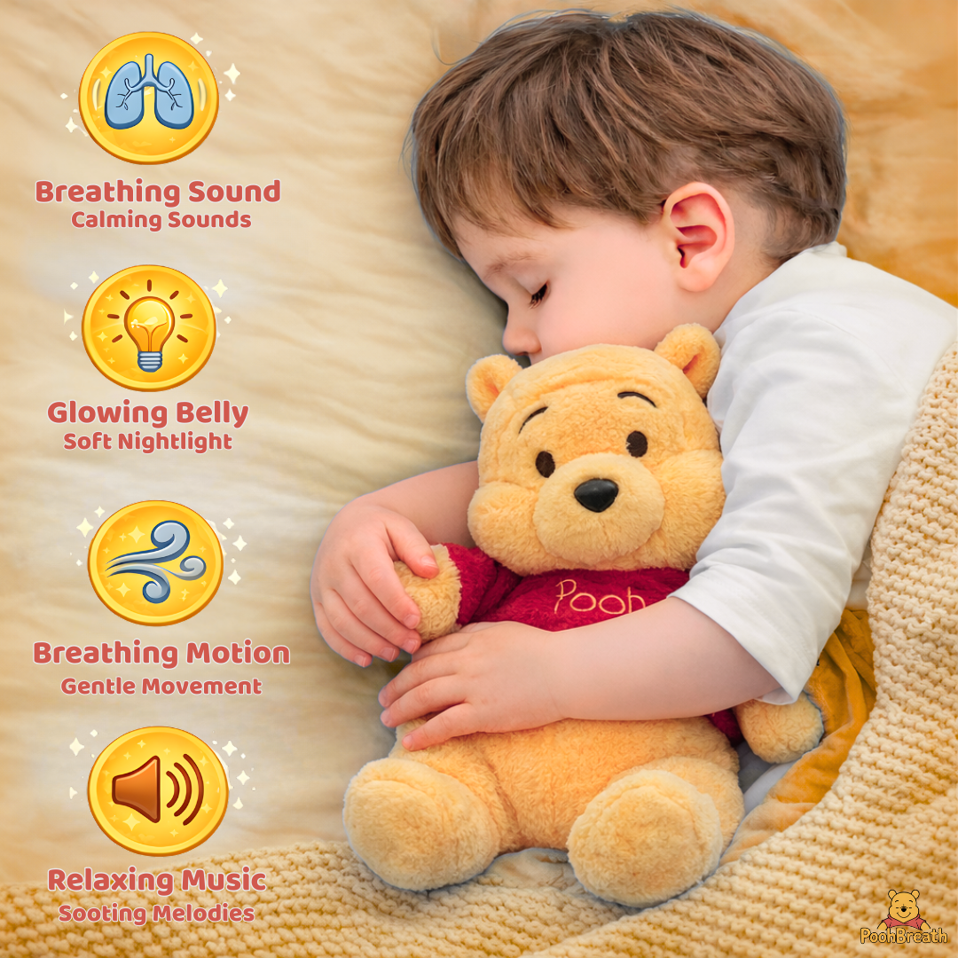 Breathing Pooh Plush for Anxiety